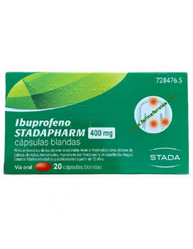 IBUPROFENO STADAPHARM 400 mg 20 CAPSULAS BLANDAS