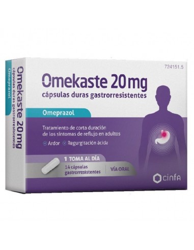 Omekaste 20 Mg 14 Capsulas Gastrorresistentes (Blister Pvc-Pvdc/Al)