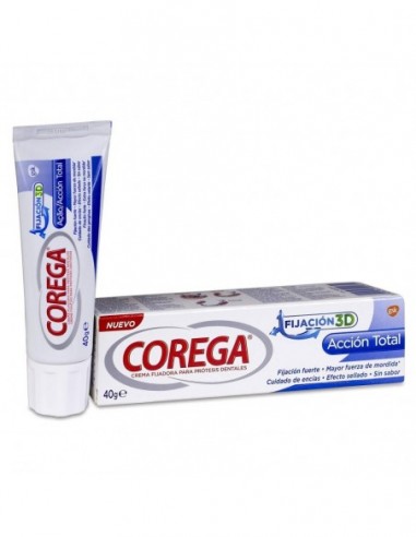 COREGA ACCION TOTAL CREMA FIJADORA ADHESIVO PROTESIS DENTAL 1 ENVASE 40 g