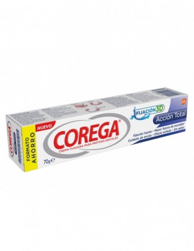 COREGA ACCION TOTAL CREMA FIJADORA ADHESIVO PROTESIS DENTAL 1 ENVASE 70 g