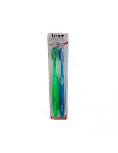 CEPILLO DENTAL ADULTO LACER MEDIO DUPLO 1 UNIDAD