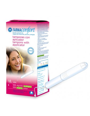 Tampones 100% Algodón Farmaconfort... Tampones 100% Algodón Farmaconfort...