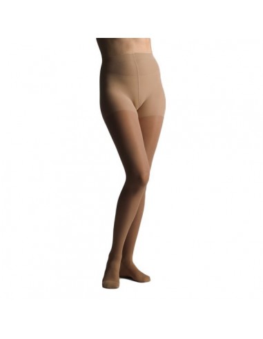 Panty Compresion Ligera 40 Den Farmalastic Talla Mediana Color Camel