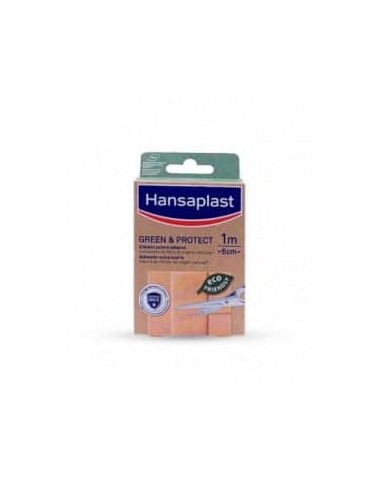 Hansaplast Green & Protect Aposito Adhesivo 10 Unidades 10 Cm X 6 Cm