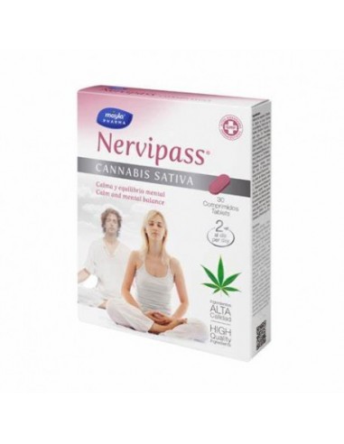 Nervipass Cannabis Sativa 30 Comprimidos