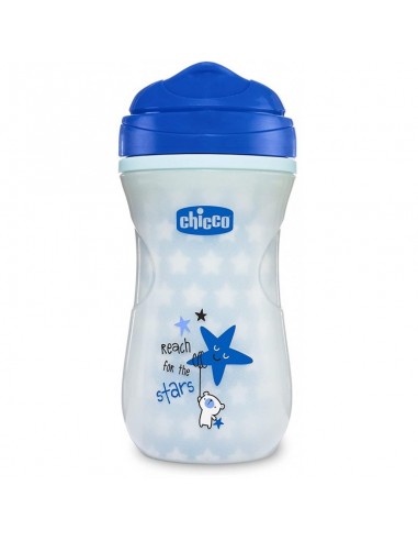 Vaso Luminoso Chicco Shiny 1 Unidad Color Azul