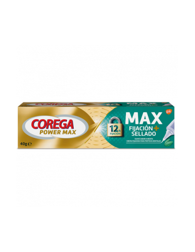 Corega Max Fijación + Sellado 1 Envase 40 G Sabor Menta