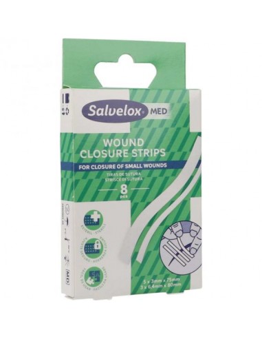 Salvelox Med Wound Closure Strips 8 Tiras De Sutura