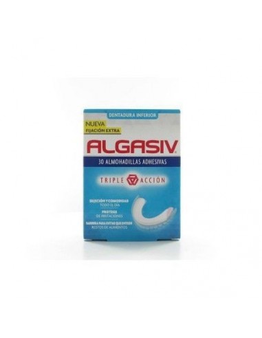 Algasiv Almohadillas Adhesivas Protesis 30 Unidades Inferiores