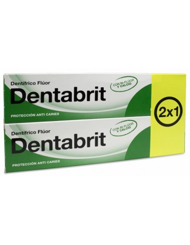 Dentabrit Fluor 2 Tubos 125 Ml