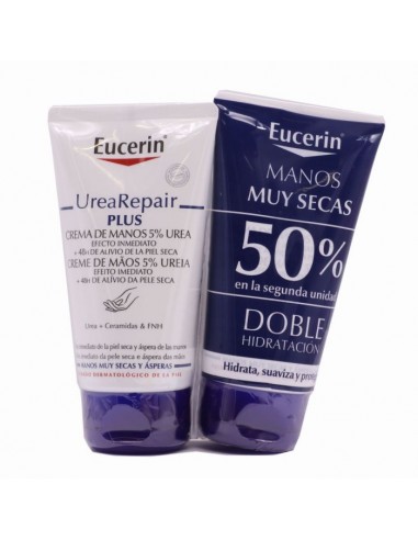 Eucerin Crema De Manos Urearepair Plus 2X75Ml 50% Segunda Unidad