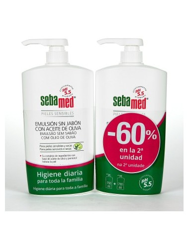 PACK SEBAMED LECHE 2º UNIDAD AL 60% PACK SEBAMED LECHE 2º UNIDAD AL 60%