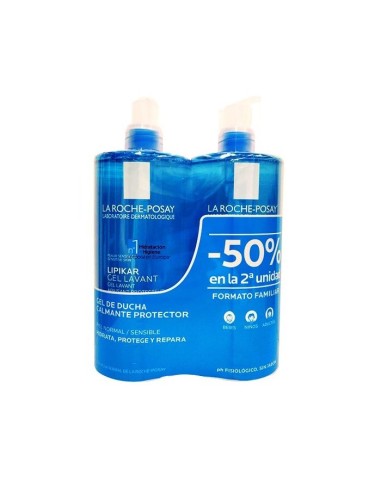 Pack Lipikar Gel 750Ml 2ª Un Al 50%