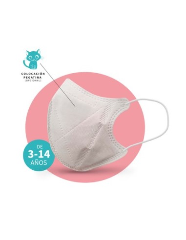 Mascarilla Ergo-Natural Niños Blanca 2Un Mascarilla Ergo-Natural Niños Blanca 2Un