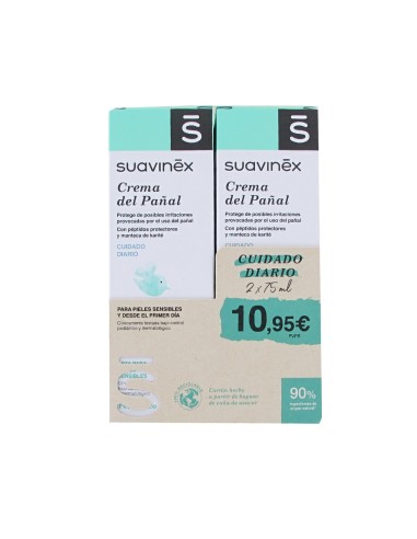 Suavinex Crema Pañal 2 Envases 75 Ml Duplo