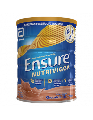 ENSURE NUTRIVIGOR 1 LATA 850 G SABOR CHOCOLATE