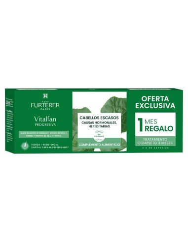 VITALFAN PROGRESIVA RENE FURTERER 3 ENVASES 30 CAPSULAS