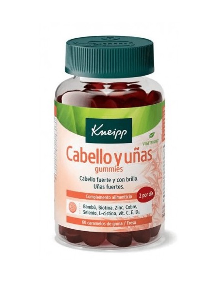 KNEIPP CABELLO Y UÑAS 60 GUMMIES SABOR FRESA