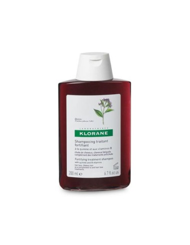 KLORANE CHAMPU A LA QUININA Y EDELWEISS BIO 1 ENVASE 200 ML