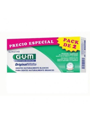 Gum Original White Pasta Dental 2 Tubos 75 Ml