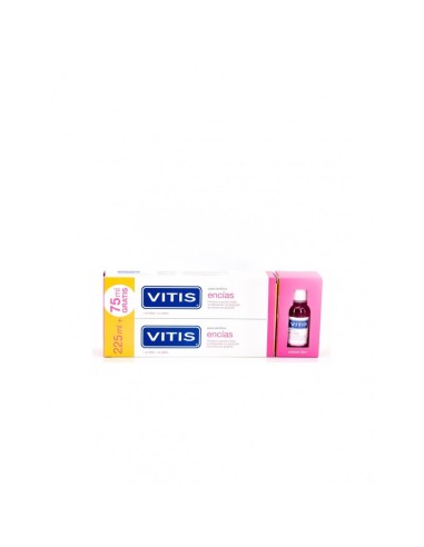 Vitis Encias Pasta Dentifrica + Colutorio 2 Envases 150 Ml + 1 Envase 30 Ml