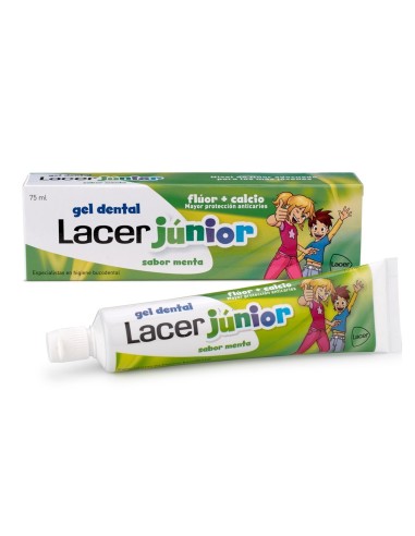 Lacer Junior Gel Dental 1 Tubo 75 Ml Sabor Menta