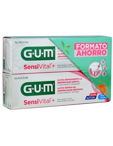 Gum Sensivital Duplo Pasta 75 Ml 2 U