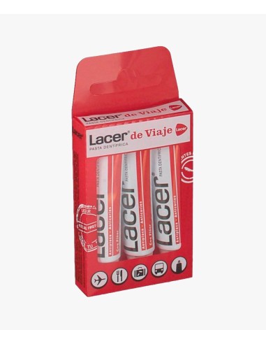 Lacer Pasta Dentifrica 3 Tubos 5 Ml