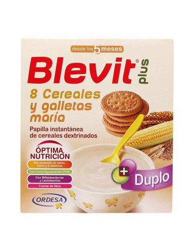 Blevit Plus 8 Cereales Y Galletas 2 Envases 300 G