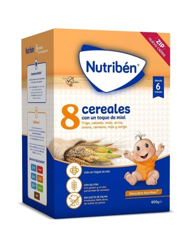 Nutriben 8 Cereales Y Miel 1 Envase 600 G