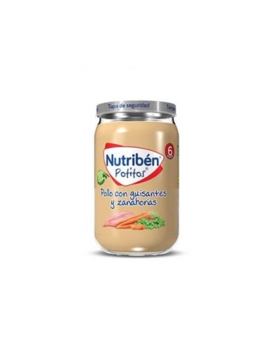 Nutriben Pollo Con Guisantes Y Zanahorias 1 Potito 235 G