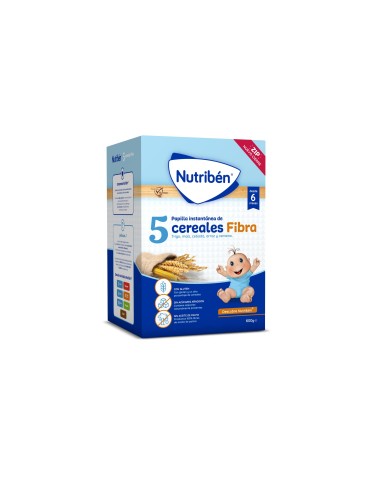 Nutriben Papilla 5 Cereales Fibra 1 Envase 600 G