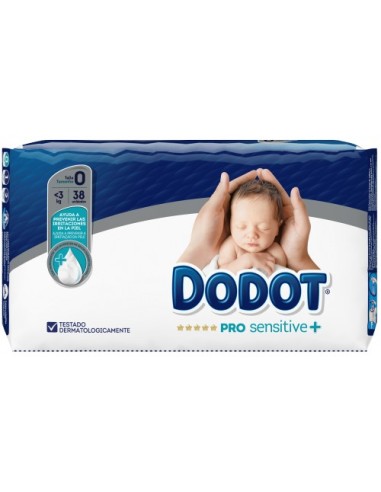 Pañal Infantil Dodot Pro Sensitive Talla  0 -3 Kg 38 Unidades