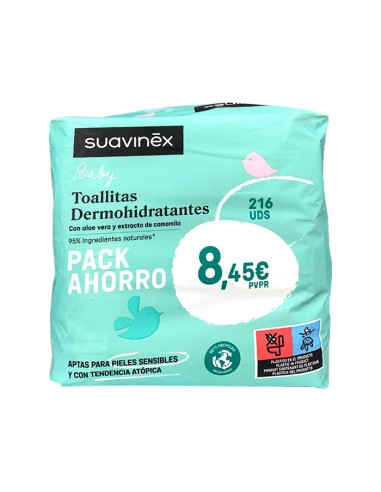 SUAVINEX TRIPACK TOALLITAS