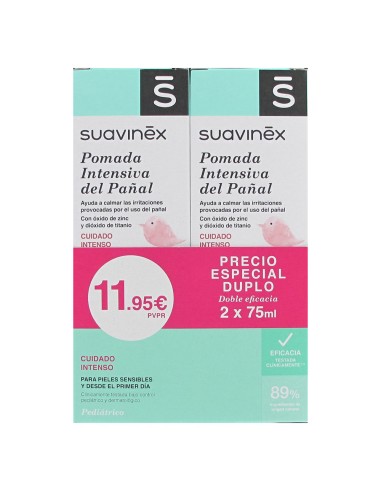 Suavinex Pomada Intensiva Del Pañal 2 Envases 75 Ml Duplo