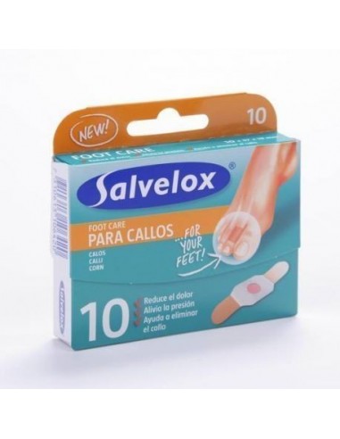 Salvelox Callos Con Acido Salicilico 10 Unidades 57 Mm X 19 Mm