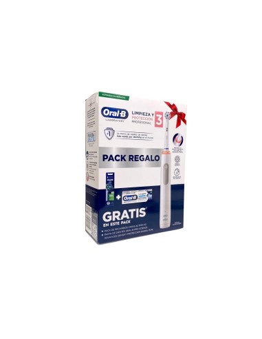 CEPILLO DENTAL ELECTRICO ORAL-B PRO REPAIR LIMPIEZA PROFESIONAL 3 PACK RECAMBIOS SENSI ULTRATHIN 2 U