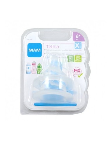 Tetina Silicona Flujo Extra Rapido Mam Teat X + 6 Meses