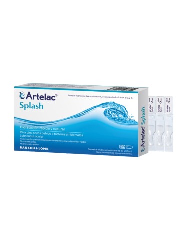 Artelac Splash Colirio Ojos Secos 30 Monodosis 0,5 Ml