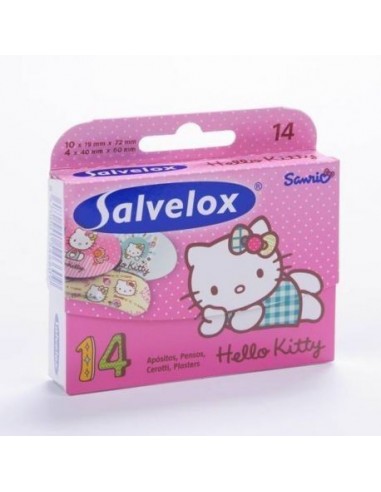 Salvelox Aposito Adhesivo Hello Kitty 14 Unidades