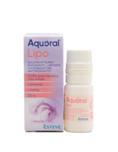 Aquoral Lipo Solucion Oftalmica Lubricante Antioxidante Esteril 1 Frasco 10 Ml