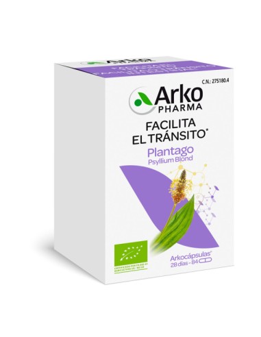 ARKOCAPSULAS PLANTAGO BIO 84 CAPSULAS