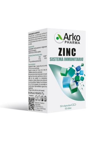 ARKOPHARMA ZINC 50 CAPSULAS