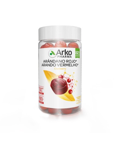 ARKOPHARMA ARANDANO ROJO GUMMIES 60 CARAMELOS DE GOMA SABOR ARANDANO ROJO Y CEREZA