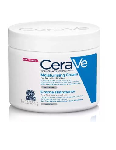 CERAVE CREMA HIDRATANTE PIEL SECA 1 ENVASE 454 G