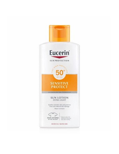 EUCERIN SUN PROTECTION 50+ LOCION EXTRA LIGHT SENSITIVE PROTECT 1 ENVASE 400 ML