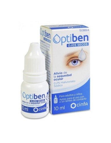 OPTIBEN OJOS SECOS GOTAS 1 FRASCO 10 ML