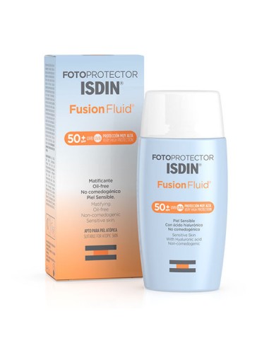 FOTOPROTECTOR ISDIN SPF 50+ FUSION FLUID 1 ENVASE 50 ML