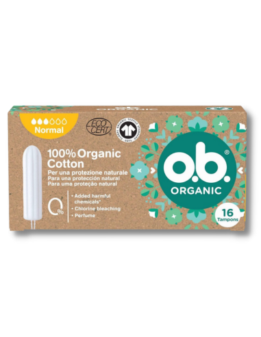 TAMPON O.B. ORGANIC COTTON NORMAL 16UN