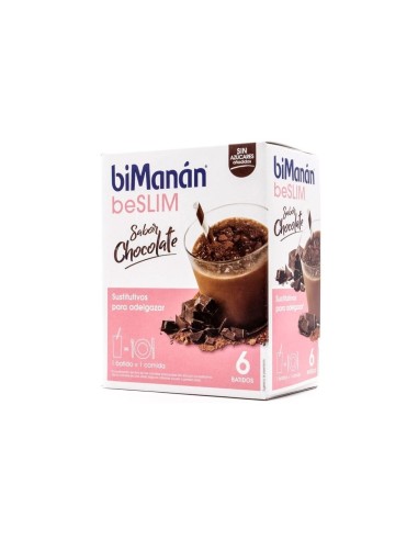 BIMANAN SUSTITUTIVO BATIDO 6 SOBRES 50 g SABOR CHOCOLATE